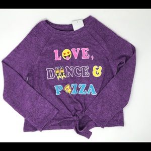 Girls Harper & Elliott Tie-front Hatchi Tee XS